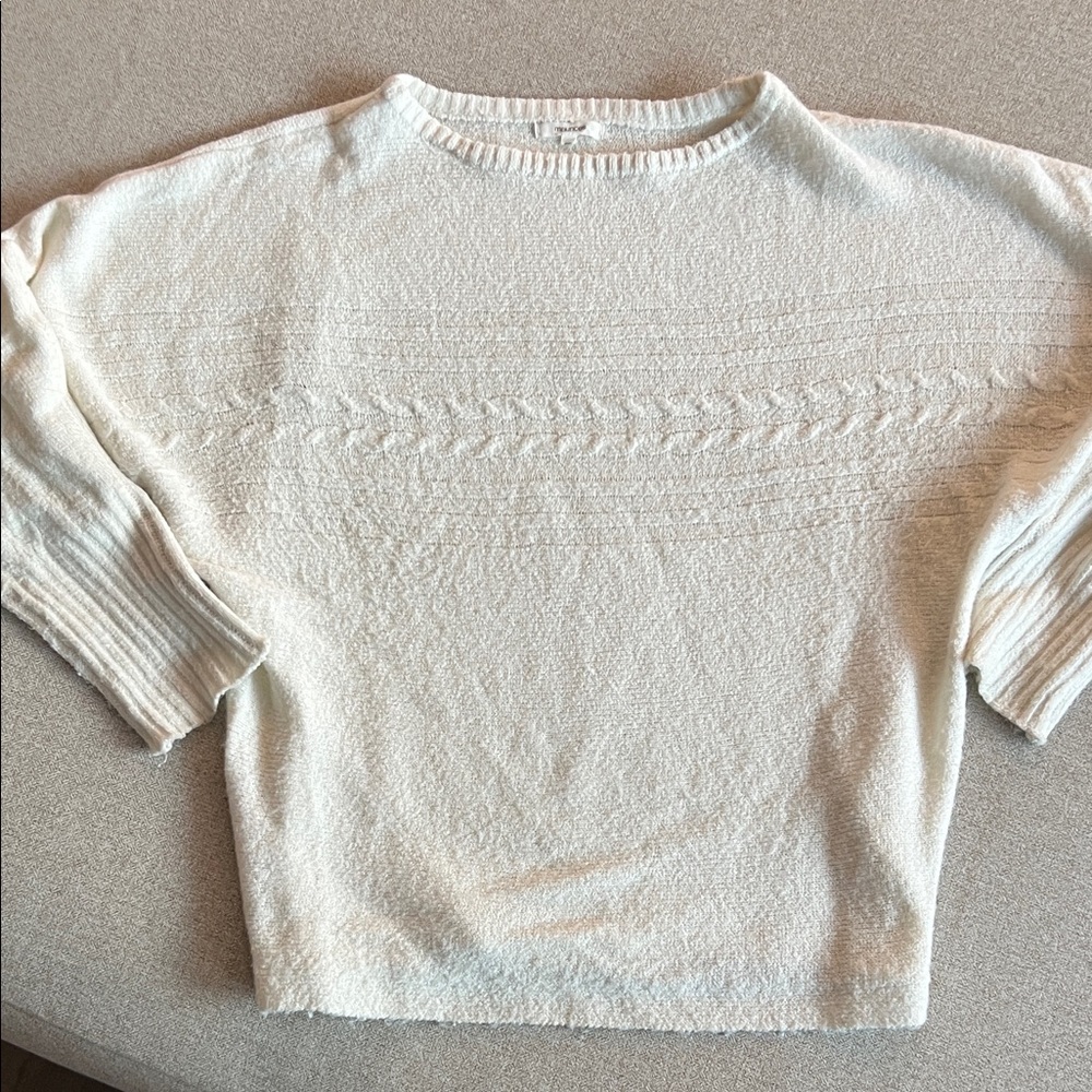Maurices White Crew Neck Sweater